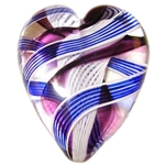 Large Cobalt and Lilac Cuneo Heart
