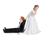 Reluctant Groom Cake Topper