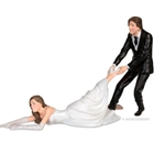 Reluctant Bride Cake Topper