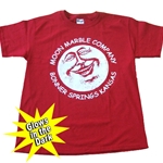 Red Glow in the Dark Moon T's