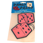Pink Fuzzy Dice Air Freshener
