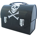 Pirate Tin Lunch Box round top