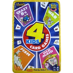 4 Card Games Kids Set