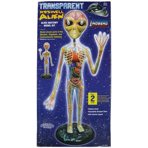 Transparent Roswell Alien Anatomy Model Kit