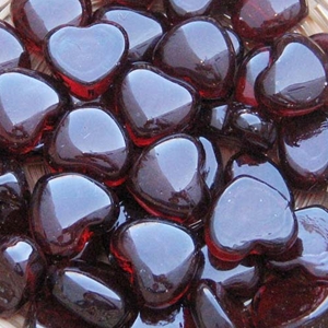 Puffy Glass Hearts