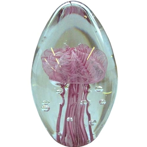 Dichroic Flower Egg Weight