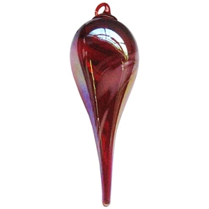 Titan Red Teardrop Ornament