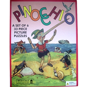 Vintage Pinocchio Puzzle Set