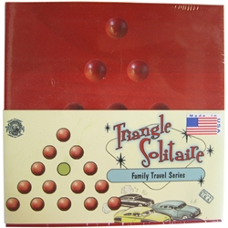 Wooden Triangle Solitaire