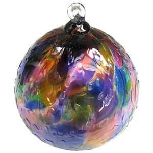 Rainbow Marbled Ornament