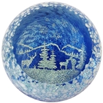 Glass Eye Studio Paperweight - "Inferno"