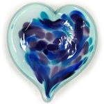 Glass Eye Studio Affection Heart Dish - "Violet Blue"