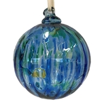 Blue Marbled Ornament
