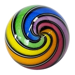 Hot House Glass - "Rainbow Banded Swirl"