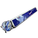 8" Equilateral Kaleidoscope for Jumbo Marbles- Dark Blue