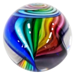 Fritz Lauenstein - "Rainbow Ribbon Core Marble"