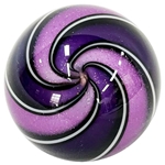 Hot House Glass - "Two-tone Purple Swirl"