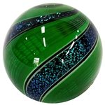 Hot House Glass - "Green Fine Liner Swirl"