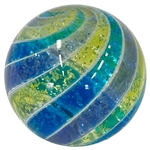 Hot House Glass - "Transparent Cool Tri-Colored Swirl"