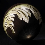 Allison Borgschulte - "Grey Green Acanthus" Panel Marble