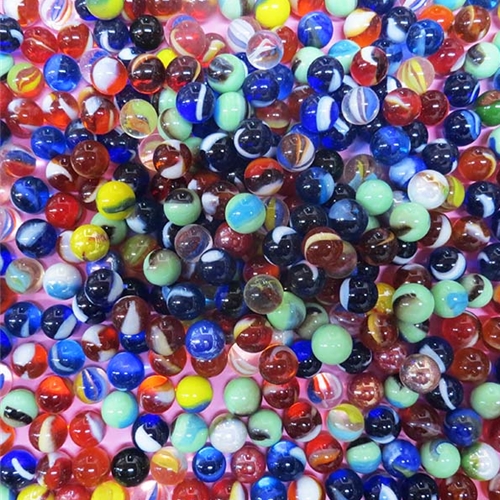MARBLE BULK LOT 2 POUNDS MIXED COLORS PEEWEE 1/2 INCH MEGA MARBLES FREE SHIPPING 