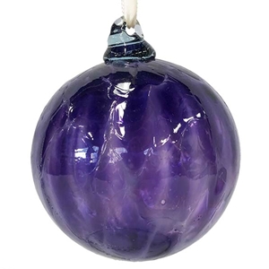 Purple Marbled Ornament