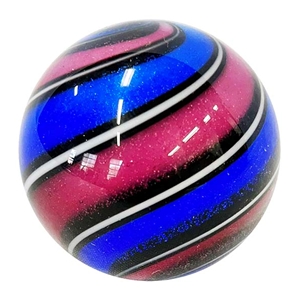 Hot House Glass - "Blue and Raspberry Swirl"