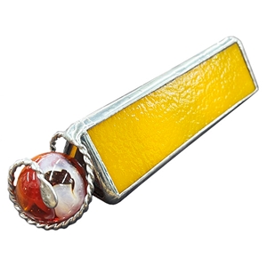 4" Equilateral Kaleidoscope for Boulder Marbles - Sunflower Yellow