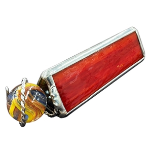 4" Equilateral Kaleidoscope for Boulder Marbles - Red