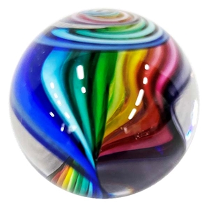 Fritz Lauenstein - "Rainbow Ribbon Core Marble"