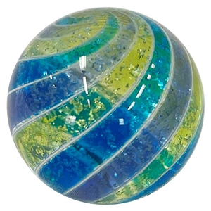 Hot House Glass - "Transparent Cool Tri-Colored Swirl"