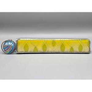 Allison Borgschulte Kaleidoscope & Hot House Marble  - "Iridescent Yellow Mandala Style"