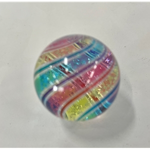 Hot House Glass - "Transparent Tri-Colored Swirl"
