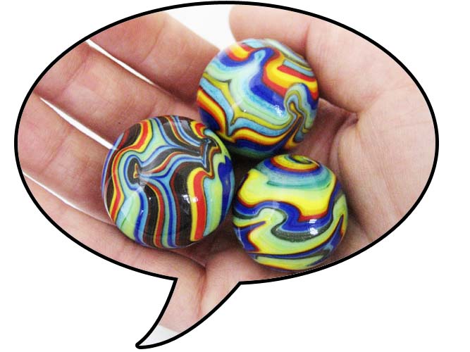 Alien Swirl Marbles